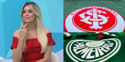 Renata Fan - Inter e Palmeiras- (Foto: Reprodução, Montagem - TV Foco)