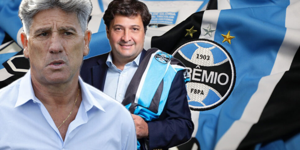 Renato Gaúcho e Guerra - Grêmio (Foto: Reprodução, Montagem - TV Foco)