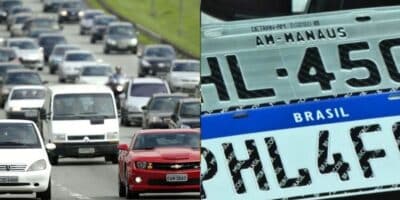 Rodovia / Placas de carros - Montagem: TVFOCO