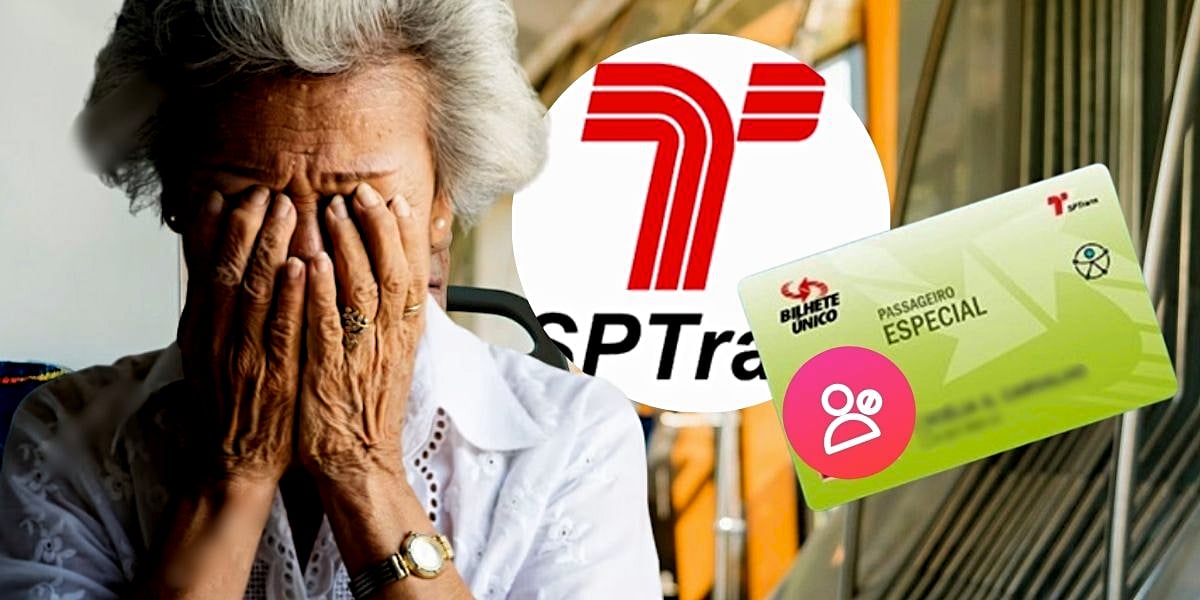 SPTrans emite comunicado urgente sobre possível bloqueio em cartão de bilhete único de idosos 60+ (Foto Reprodução/Montagem/Lennita/Tv Foco/Canva/SPTrans)