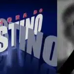 Logo da novela Senhora do Destino ao lado do símbolo do luto (Foto: Reprodução/Internet)