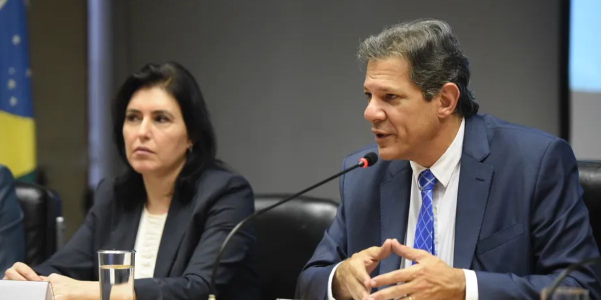 Simone Tebet e Fernando Haddad (Foto: Reprodução / Ton Molina/Agência O Globo)