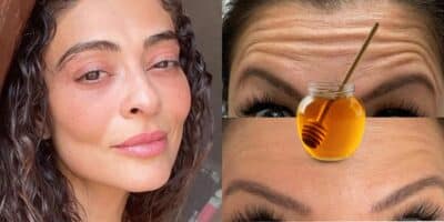 Receita de Juliana Paes com mel traz pele porcelana (Reprodução/Montagem/Canva/UOL)