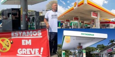 Paralisação nos postos de gasolina assusta motoristas (Reprodução/Montagem/Canva/Fenepospetro)