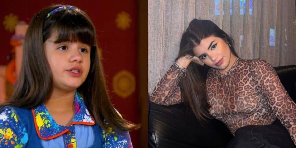 Carolina Chamberlain antes e depois (Reprodução/Internet)