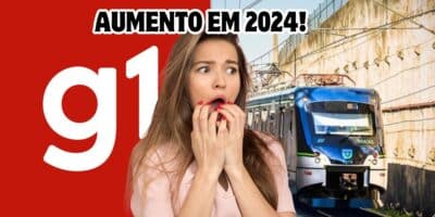 Novo aumento do metrô em 2024 e valor assusta (Reprodução/Montagem/Canva/Globo)