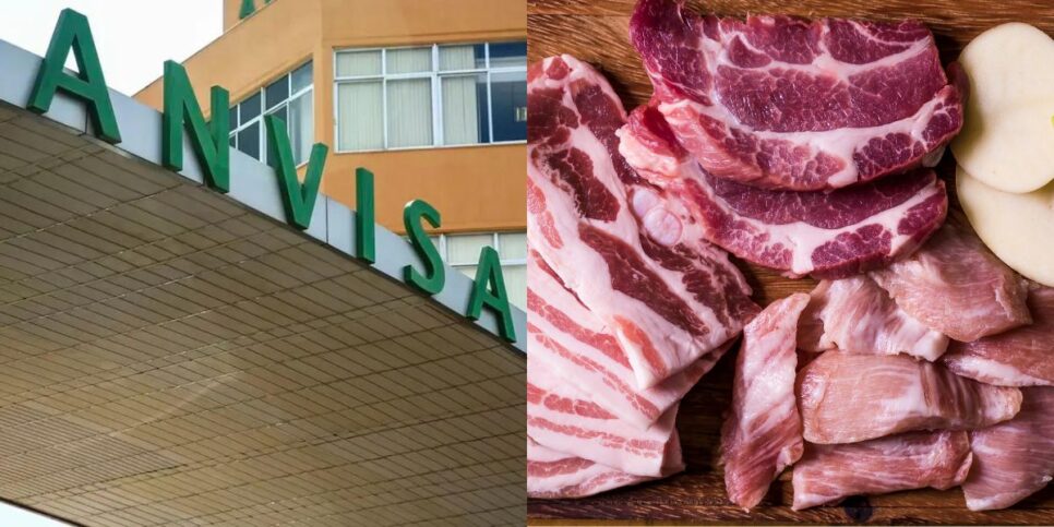 A proibição da Anvisa contra 3 marcas populares de carne (Reprodução/Montagem/Canva)