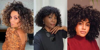 Cortes de cabelo bob para mulheres 45+ terem cachos imbatíveis (Reprodução/Montagem/Informe Brasil/Canva)