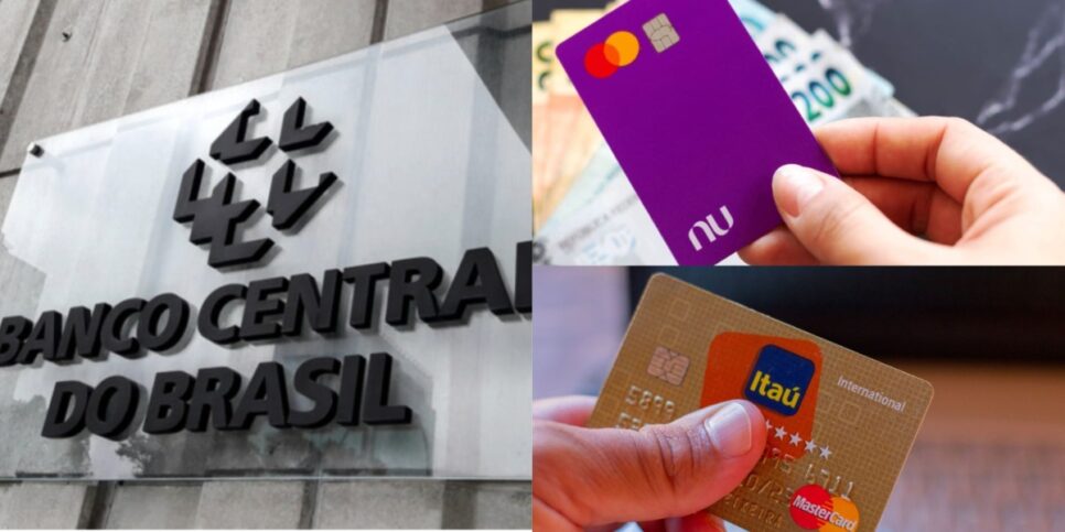 Banco Central aprova nova lei dos cartões para julho com FIM em contas do Nubank, Itaú e+ - Foto: Montagem