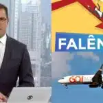 Rodrigo Bocardi confirmou a falência de uma rival da Gol (Reprodução: Montagem TV Foco)