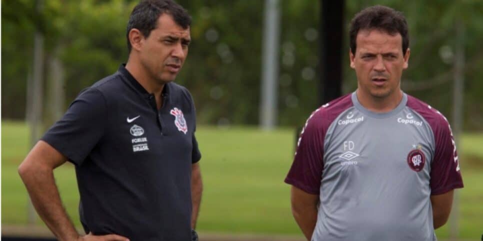 Fernado Diniz e Fábio Carille são nomes analisados do Corinthians - (Foto: Reprodução / Internet)