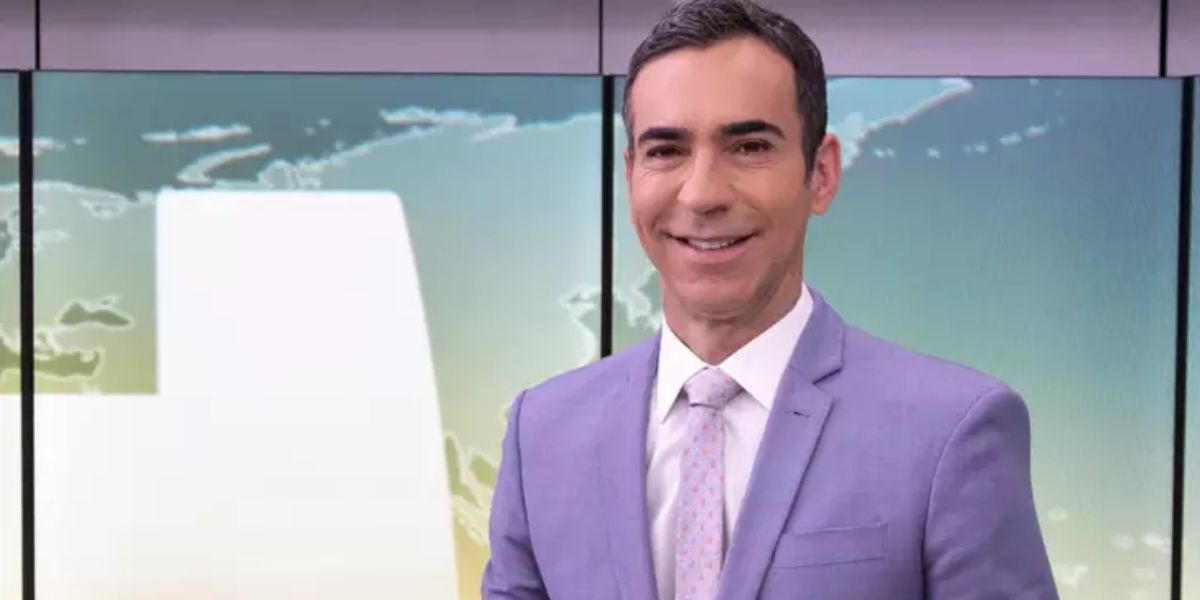 César Tralli comanda todas as tardes do Jornal Hoje (Reprodução: Globo)