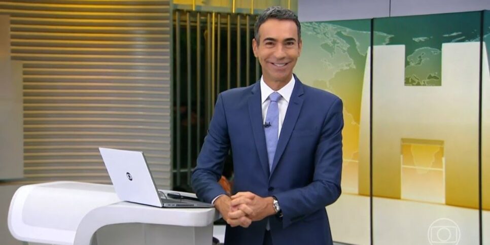 César Tralli comanda todas as tardes o Jornal Hoje (Reprodução: Globo)