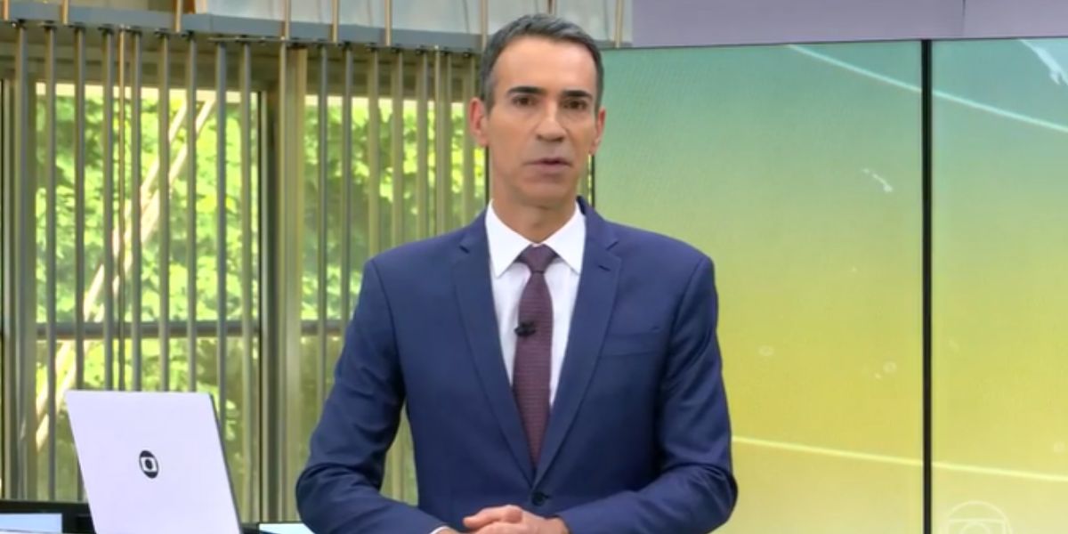 César Tralli comanda todas as tardes o Jornal Hoje (Reprodução: Globo)