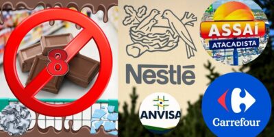 Imagem do post Pedaços de vidro e metal: Os 8 chocolates, rivais da Nestlé, proibidos pela Anvisa no Assaí, Carrefour e +