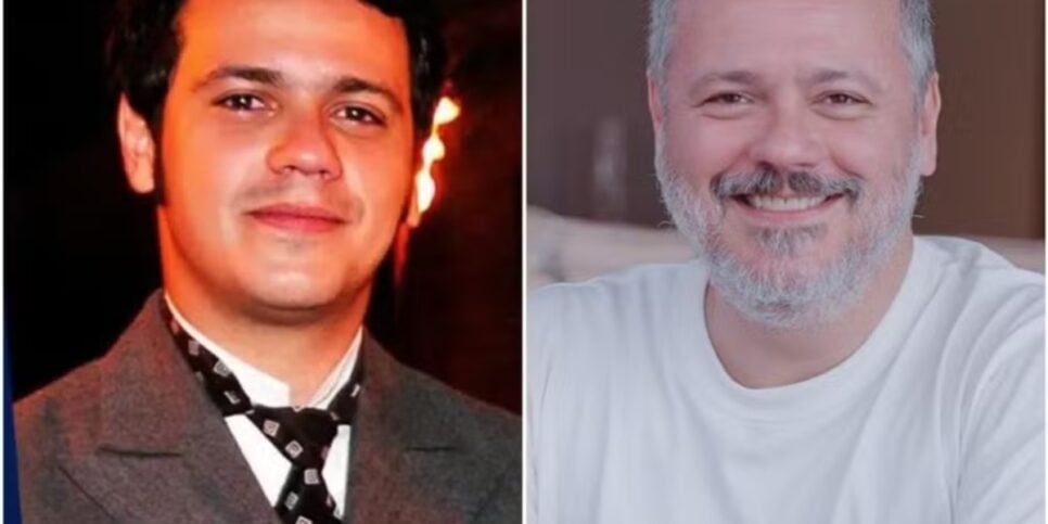 Antes e depois de Danton Mello em Sinhá Moça (Foto: Reprodução/ Internet)