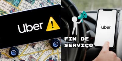 Alerta de fim de serviço da Uber (Foto: Divulgação)