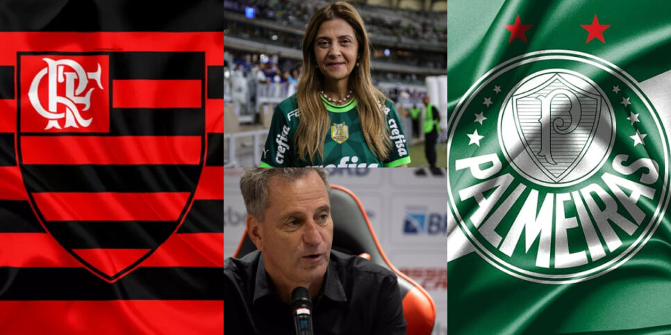 Flamengo de Landim supera Palmeiras de Leila Pereira (Foto: Divulgação)