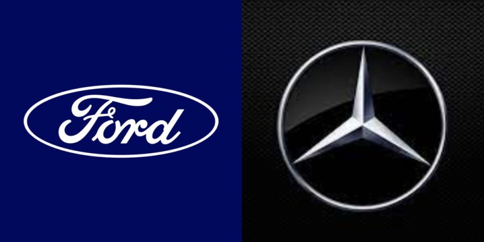 Logo da Ford e Mercedes - (Foto: Reprodução / Internet)