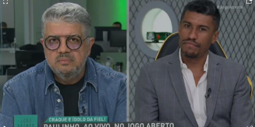 Hverton Guimarães e Paulinho no programa Jogo Aberto - (Foto: Reprodução / Internet)