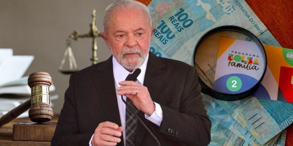 Lei, Lula e cartão do Bolsa Família (Foto: Reprodução / Gov / Canva / Montagem TV Foco)