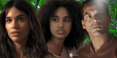 Mariana, Teca e Bento em Renascer (Foto: Reprodução / Globo / Montagem TV Foco)