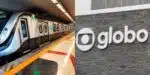 Globo confirmou paralisação no metrô do RJ (Foto: Reprodução/ Internet)