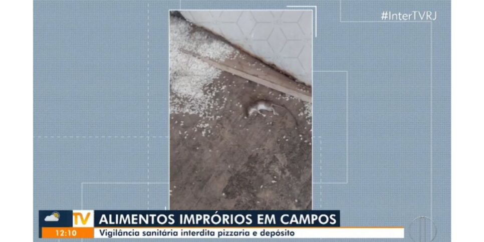 RJ Inter TV 1ª Edição mostra ação da Vigilância Sanitária em Campos (Foto: Reprodução/ Globoplay)