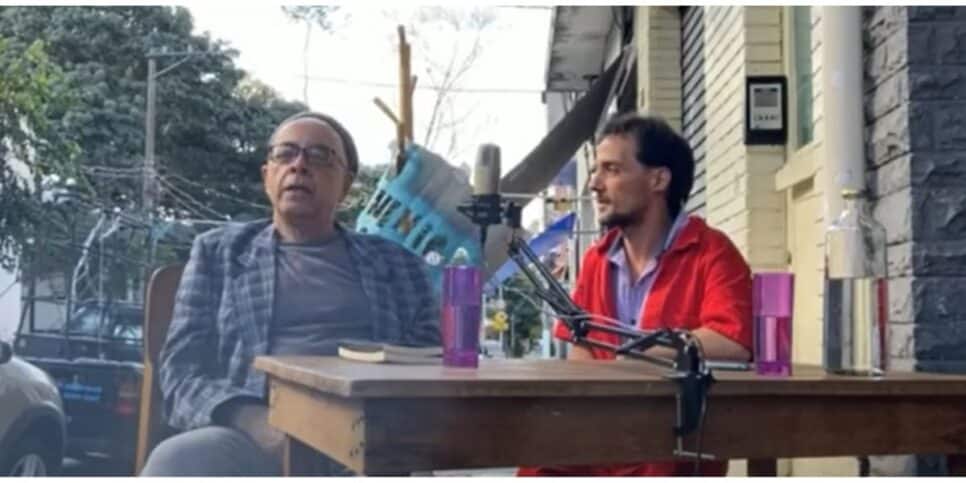 Fredy e Pascoal da Conceição no podcast O Inimigo do Povo (Foto: Internet)