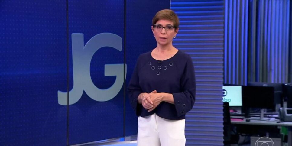 Renata Lo Prete comanda o Jornal da Globo (Reprodução: Globo)