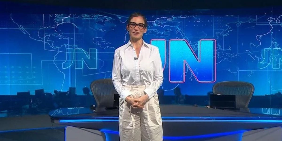 Renata Vasconcellos comanda todas as noites o Jornal Nacional (Reprodução: Globo)