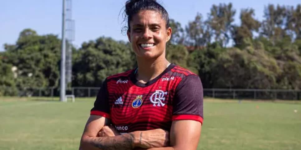 Sole Jaimes quando jogava pelo Flamengo (Foto: Divulgação)