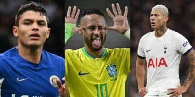 Thaigo Silva, Neymar e Richarlison - Foto: Montagem