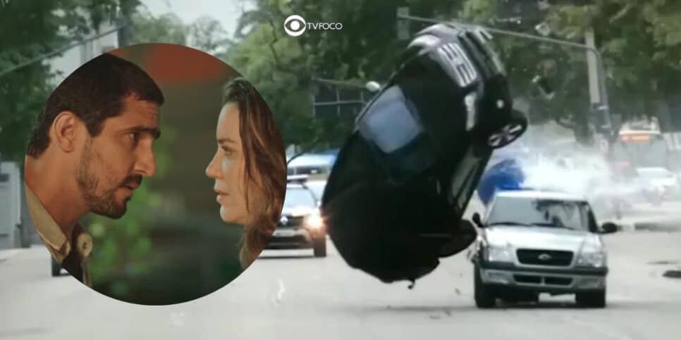 Tom, Vênus e acidente de carro em Família é Tudo (Foto: Reprodução / Globo / Montagem TV Foco)