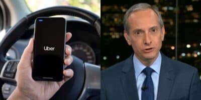 Burnier confirmou o fim de um serviço da Uber em São Paulo (Reprodução: Montagem TV Foco/Globo)