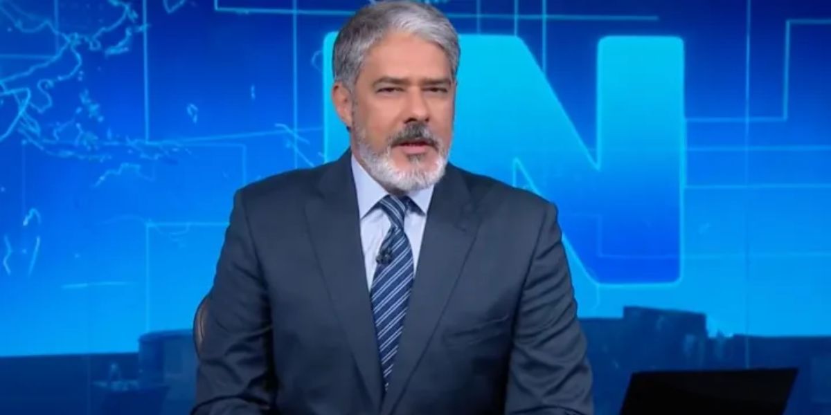 William Bonner comanda todas as noites o Jornal Nacional (Reprodução: Globo)