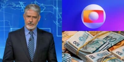 William Bonner não tem o maior salário da Globo (Reprodução: Montagem TV Foco)