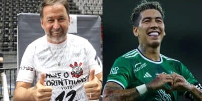 Augusto Melo (Foto- José Manoel Idalgo: Agência Corinthians) - Roberto Firmino ( Foto- Yasser Bakhsh:GettyImages)