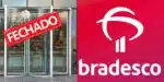 Banco fechado / Logo do Bradesco - Montagem: TVFOCO