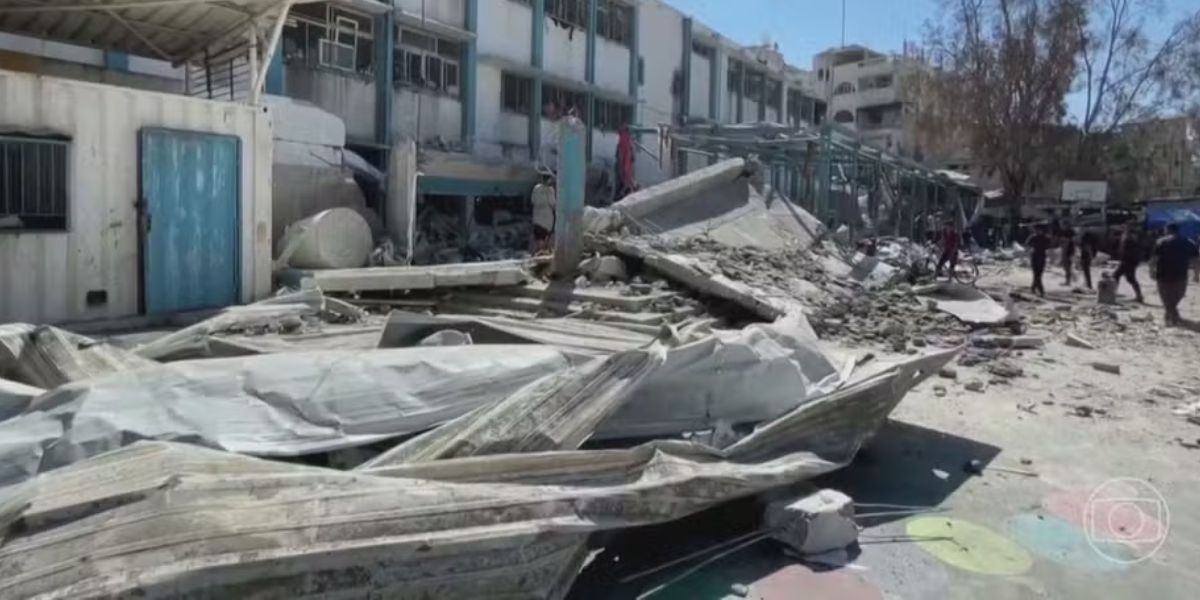 Cidade destruída (Foto: Reprodução / Globo)