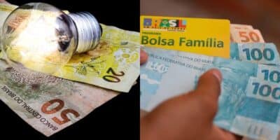 Conta de luz / Bolsa Família - Montagem: TVFOCO