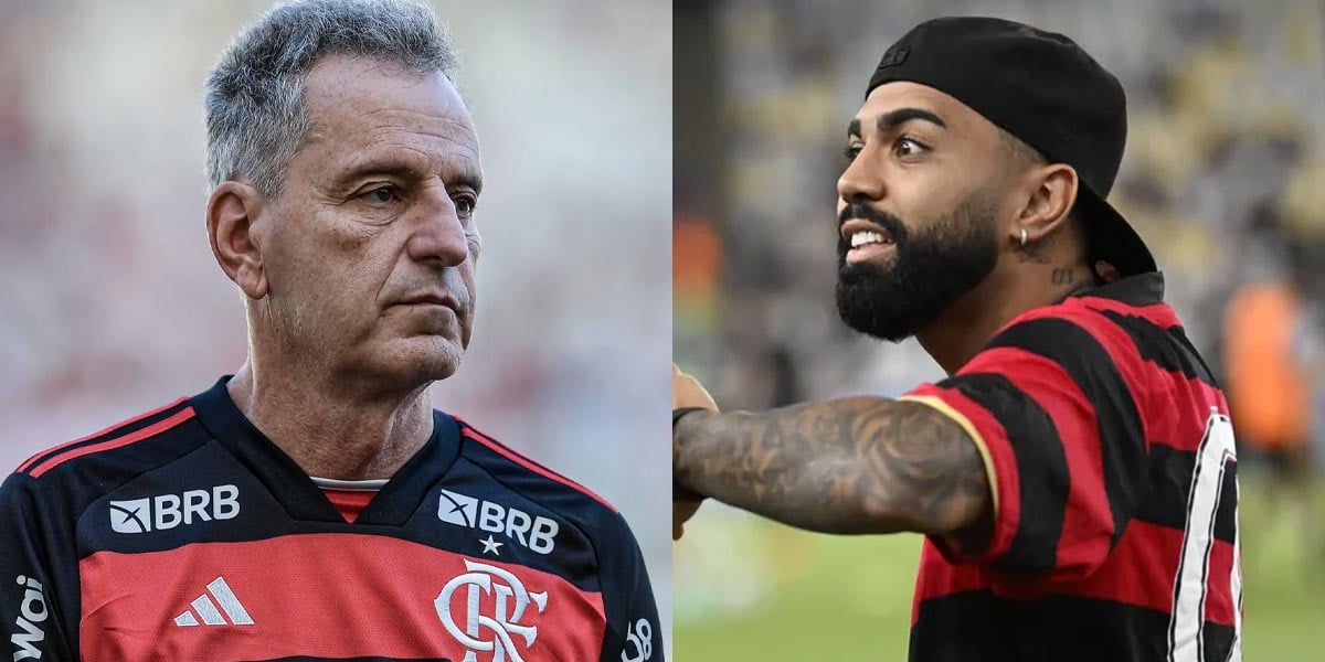 Flamengo - Gabigol (André Durão:ge), Rodolfo Landim (Thiago Ribeiro:AGIF)