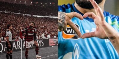 Gabigol no Flamengo e Claudinho no Zenit (Reprodução - Internet)