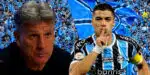 Suárez crava real sobre volta ao Grêmio e deixa Renato Gaúcho e a torcida em choque (Foto Reprodução/Montagem/Lennita/TV Foco/Pedro H. Tesch/Getty Images/João Victor Teixeira)