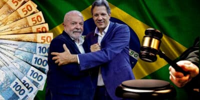 Brasileiros comemoram projeção de novo salário mínimo de 2025 decidido após nova lei de  Lula e confirmado por Haddad ( Foto Reprodução/montagem/Lennita/Tv Foco/Canva/ Ricardo Stuckert)