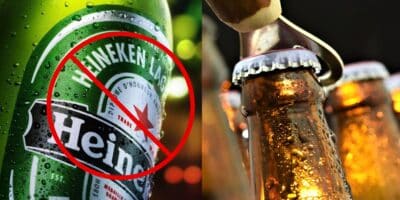 Heineken e cerveja rival - Foto Reprodução Internet