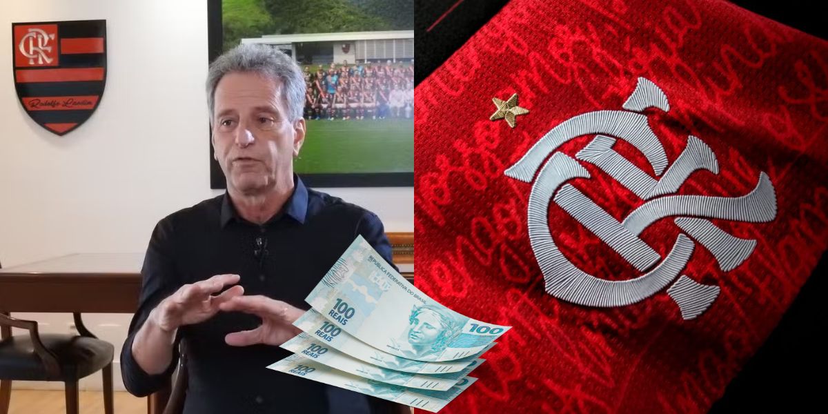 Landim revela verdade sobre SAF no Flamengo (Reprodução: Fred Gomes / Montagem TV Foco)