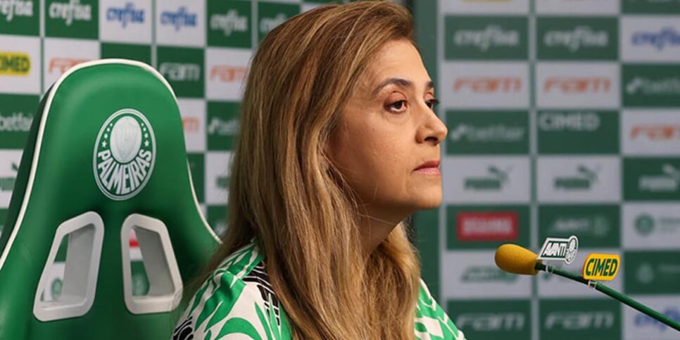 A presidente do clube de futebol, Leila Pereira (Foto: Cesar Greco/Palmeiras)