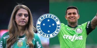 Leila e Dudu no Palmeiras - Cruzeiro (Foto: Reprodução, Montagem - TV Foco)