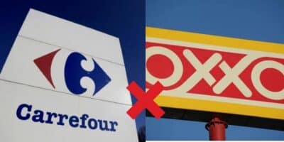 Logo Carrefour / Logo Oxxo - Montagem: TVFOCO